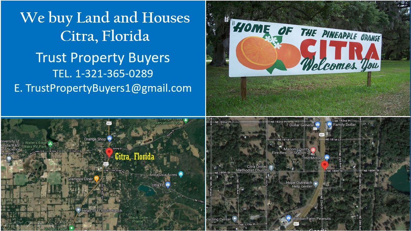 We buy Land houses Citra Florida